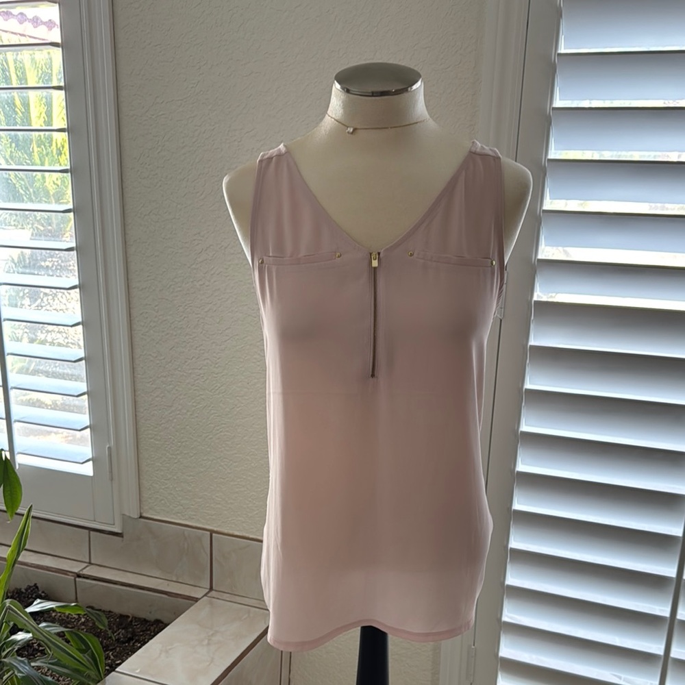 Women's Pink Sleeveless Top